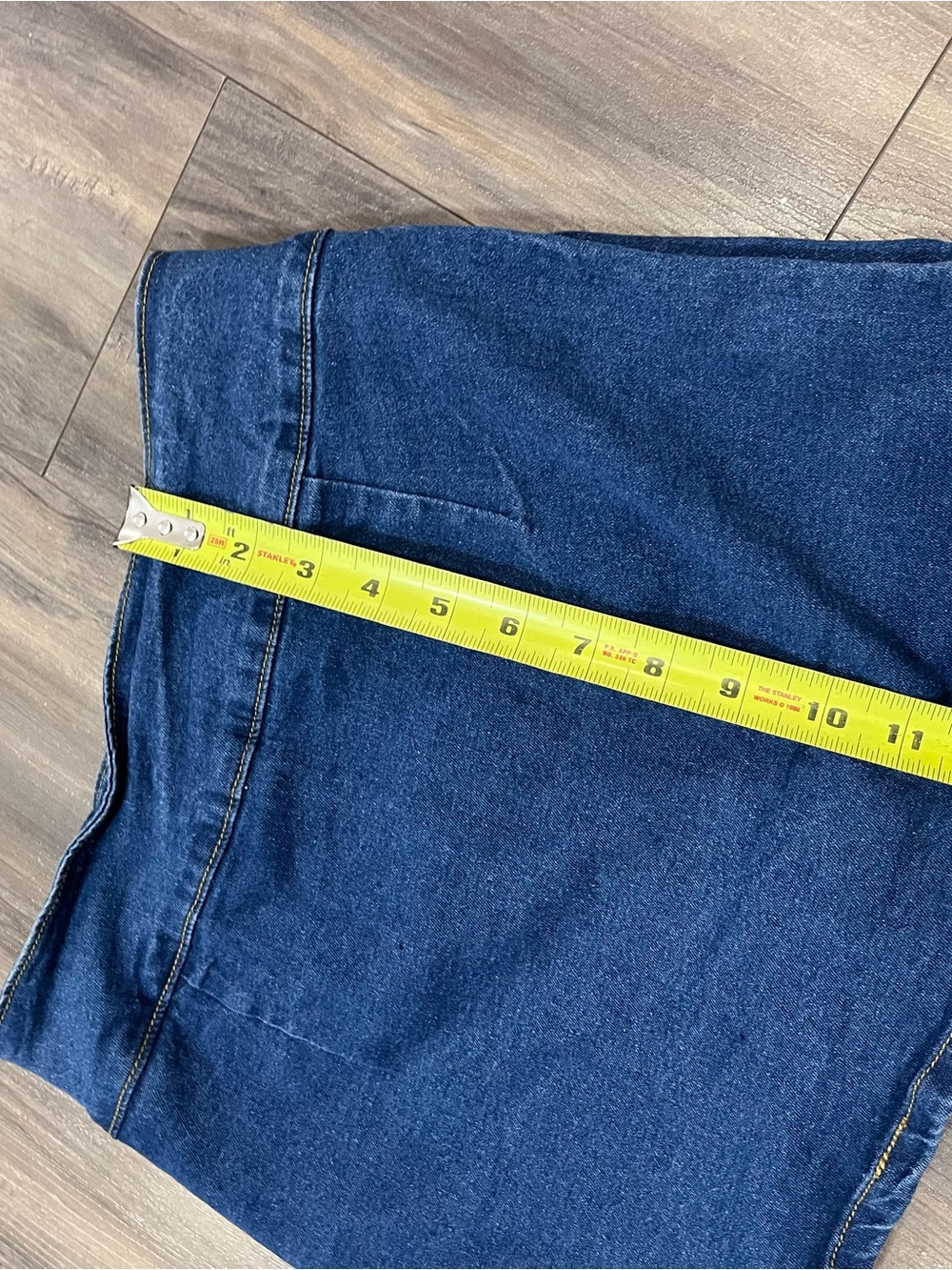 Casual Blue Denim Mini Skort - Picture 4 of 4